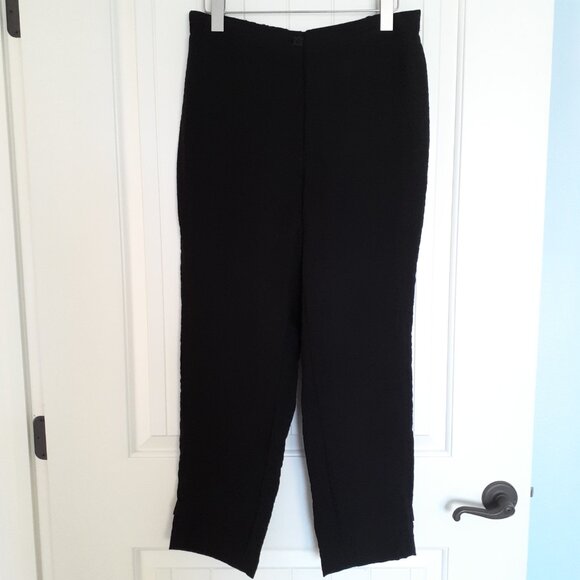 Habitat Crinkle Flood Pants with Hem Button Detail Black Size S - Picture 12 of 12